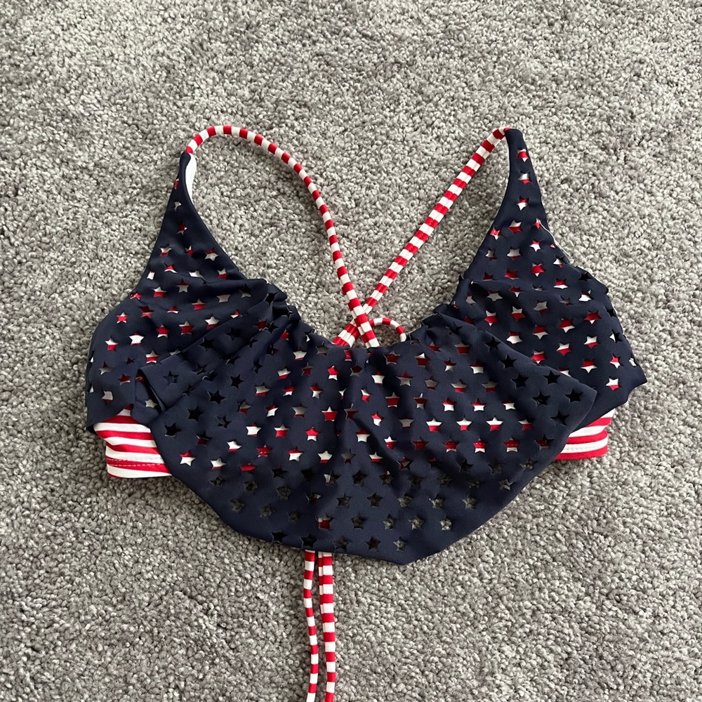 Target Stars & Stripes Pattern Bikini Top
